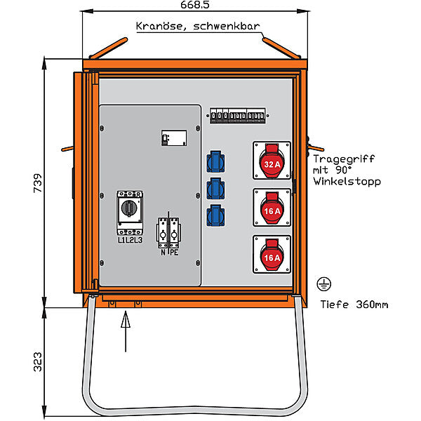 WALTHER-WERKE Verteilerschrank 22kVA WV0270R1